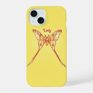 Orange Luna Moth Art - Insecte coloré Art