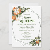 Orange Main Squeeze Bridal Shower Invitation (Devant)
