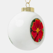 Orange Maragold Keramische Bal Ornament (Links)