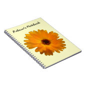 Orange Marigold Carnet personnalisable (Côté Droit)