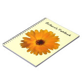 Orange Marigold Carnet personnalisable (Côté gauche)
