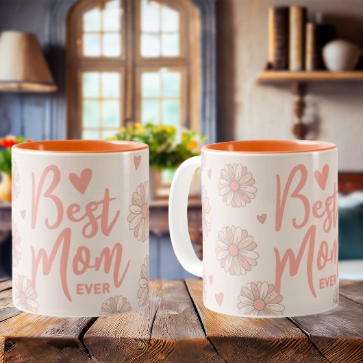 Orange Meilleure maman Jamais Mère Fête Mug