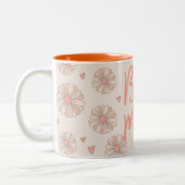 Orange Meilleure maman Jamais Mère Fête Mug (Gauche)