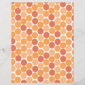 Orange Mid-Century Moderne Points Papeterie Person (Dos)