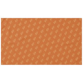 Orange Modern Graduation Cap Pattern Tafelkleed (Voorkant (Horizontaal))