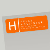 Orange | Modern retouradres Etiket