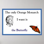 Orange Monarch Poster (Devant)