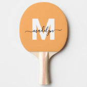Orange Monogram Tafeltennisbatje (Voorkant)