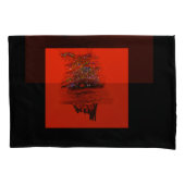Orange Moon Landscape Pillowcases Kussensloop (Voorkant-Links)