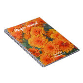 Orange Mum Flowers Automne Bible Verse Journal (Côté Droit)