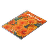 Orange Mum Flowers Automne Bible Verse Journal (Côté gauche)