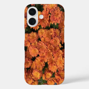 Orange Mums iPhone 16 Coque