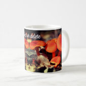 Orange Mushrooms Nature Personalized Koffiemok (Voorkant rechts)