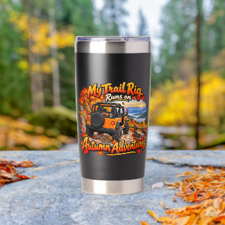 Orange_My Trail Rig Geïsoleerde Drinkbeker