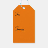 Orange n°1, Étiquette cadeau Orange (Dos)