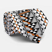 Orange Native Sun and Rain Cravate (Roulé)