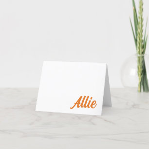 ORANGE, NAVY Auburn, AL Carte personnalisée