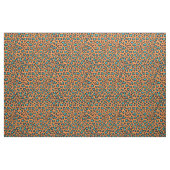 Orange, noir, tissu de léopard d'Aqua (Fat Quarter)