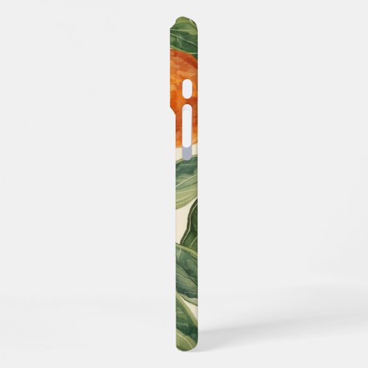 Orange Orchard  – Hand-Drawn Citrus Fruit  iPhone Hoesje (Linkerkant)