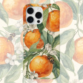 Orange Orchard  – Hand-Drawn Citrus Fruit  iPhone Hoesje