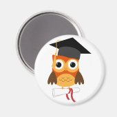 Orange Owl avec Magnet de graduation Casquette et (Recto/Verso)