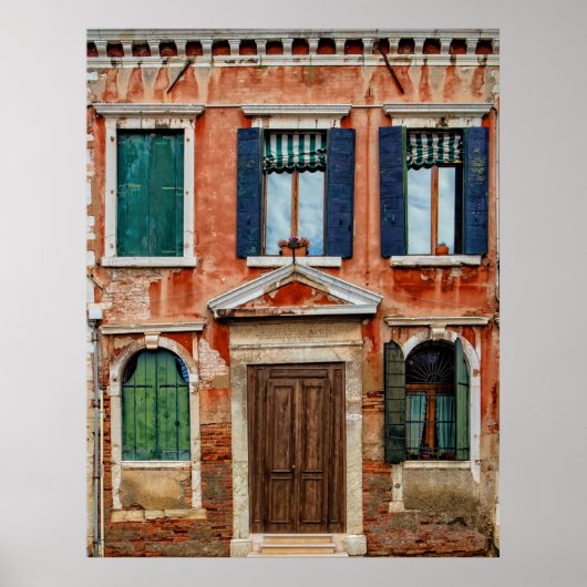 ORANGE PAINTED BUILDING FACADE POSTER (Voorkant)