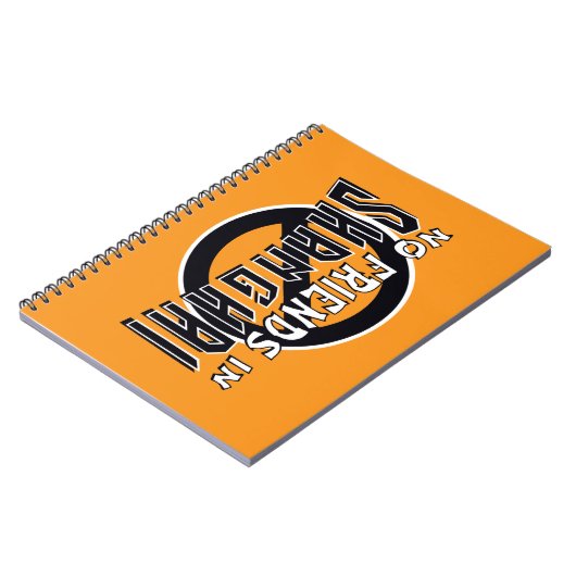 ORANGE "Pas d'amis à Shanghai" Carnet Spiral (Côté gauche)