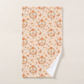 Orange Peace Floral (Serviette à main)