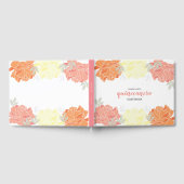 Orange Peach Yellow Peonies Quinceanera Livre d'or (Complet)