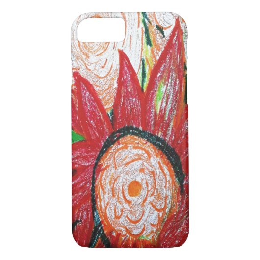 Orange Peonies iPhone / coque ipad (Dos)