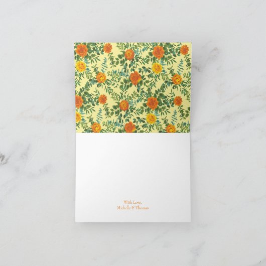 Orange & Peony jaune clair & Merci Rose (Intérieur)