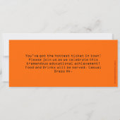 Orange Photo Graduation Billet Invitations (Dos)