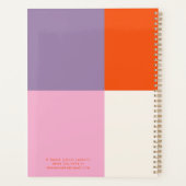 Orange Pink Lilac Bold Year Color Block Planner (Dos)