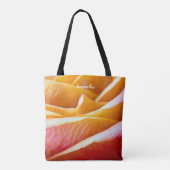 Orange-pink rose Tote bag (Achterkant)