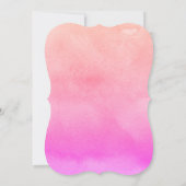 Orange Pink Watercolor Christmas Party Kaart (Achterkant)