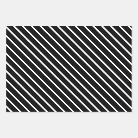 Orange Plaid & Black & White Inpakpapier Vel (Voorkant 3)