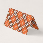 Orange Plaid Visitekaartjes (Achterkant)