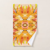 ORANGE PLANTE - Digital Fractal Art - (Serviette à main)