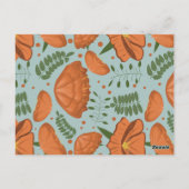 Orange Poppy Baby Bloom Douche Invitation (Dos)