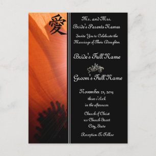 Orange Poppy Mariage Invitations et Faveurs
