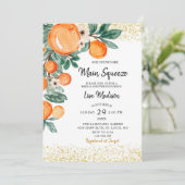 Orange principal presser nuptiale invitation à la  (Debout devant)