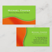 Orange professionnelle de chaux de carte de visite (Devant / Derrière)