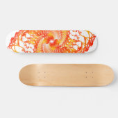 Orange Psychedelic Spirals: Skateboard (Horizontaal)
