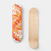 Orange Psychedelic Spirals: Skateboard (Voorkant)