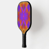 Orange Purple And Red Abstract Graphic Art Design Pickleball Paddle (Links)