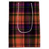 Orange Purple Happy Halloween Plaid Cadeau Sac (Dos)