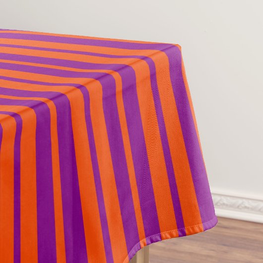 Orange Purple Stylish Stripes Pattern Design  Tafelkleed