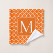 Orange Quatrefol Do-it-yourself design photo (Gant de toilette)