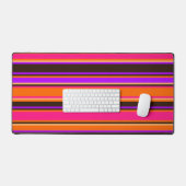 Orange rayé, Magenta & Purple Desk Mat (Clavier et souris)