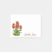 Orange Red Orchid Flowe Post-It Notes (Devant)